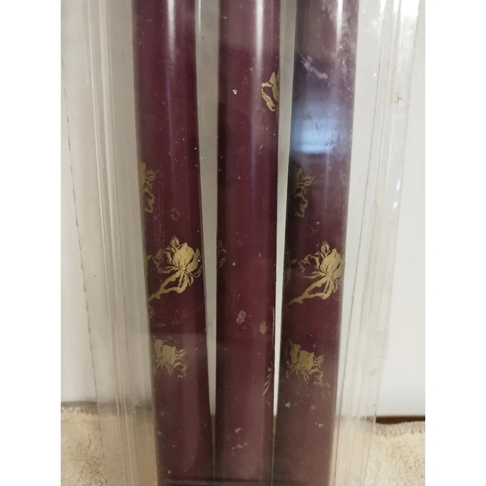 Set of 3 Purple w/Gold 10